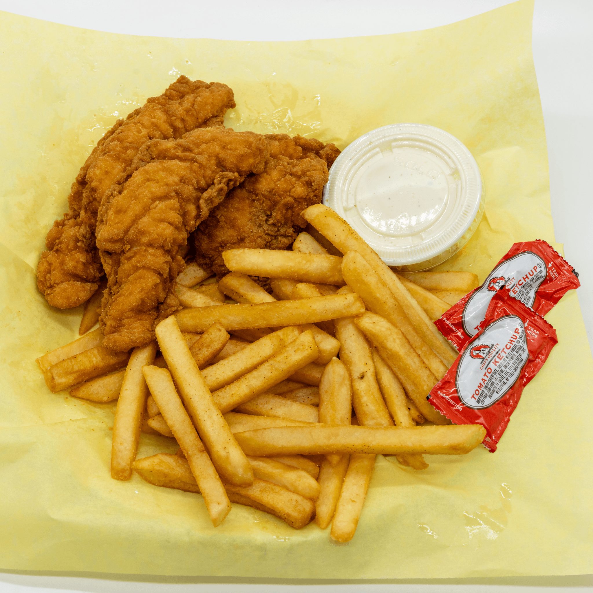 Chicken Tenders & Fries.