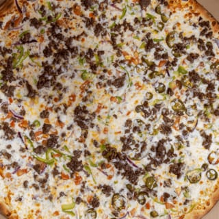 Cheeseburger Pizza^